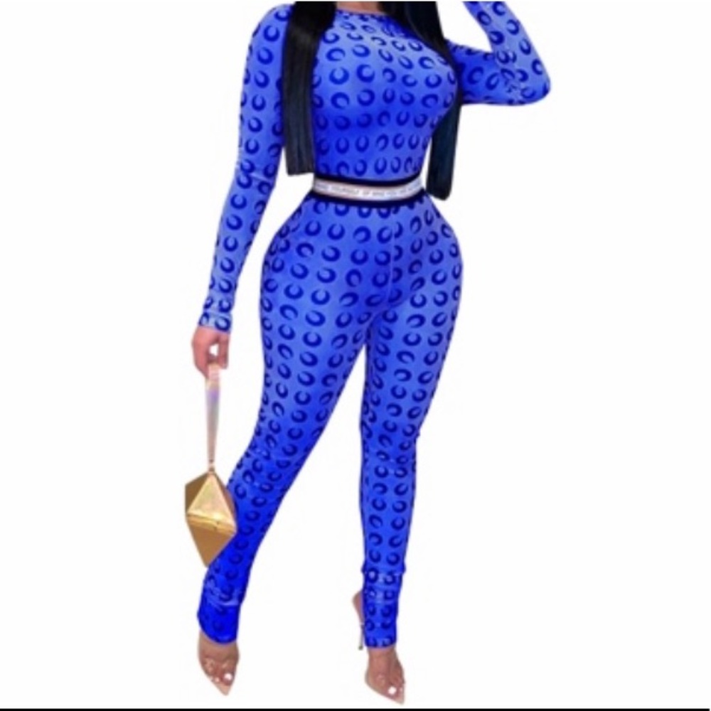 Crescent Moon Jumpsuit O Neck Long Sleeve Bodysuit
